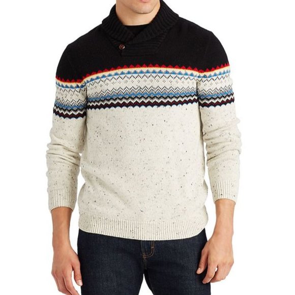 Chaps Other - NWT Lg Chaps Men’s Textured Shawl-Collar Sweater